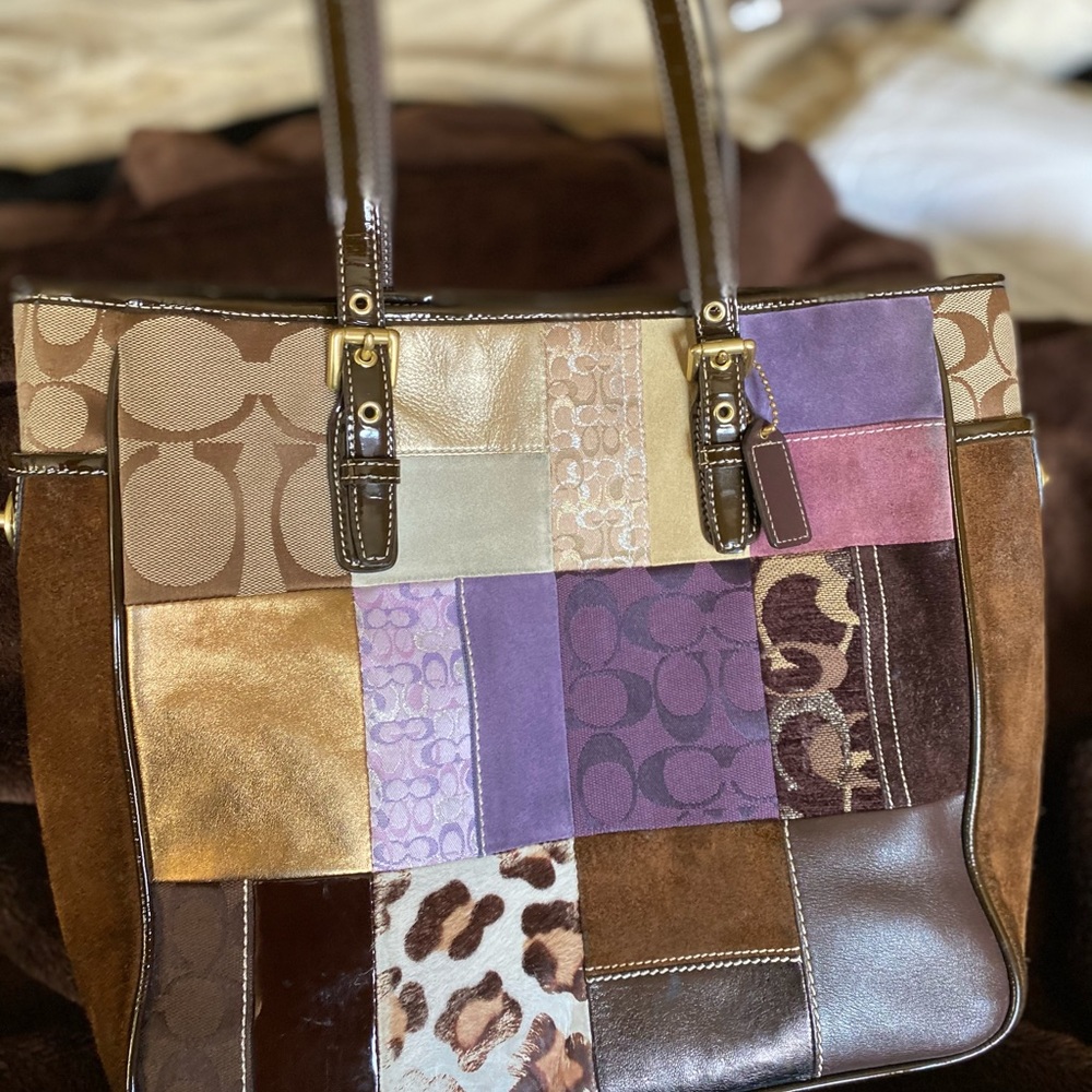Large Multicolor COACH purse